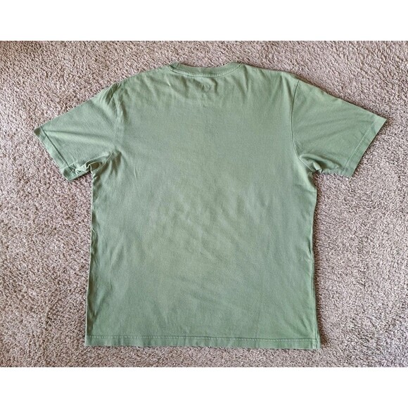 Caterpillar T-Shirt Men's Medium Graphic Print Green Short Sleeve - Picture 5 of 7